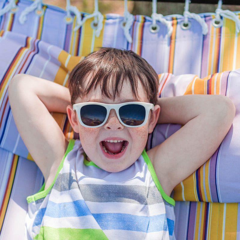 Lunettes de soleil pour bébé/enfant, Jan & Jul, Urban Explorer, blanc