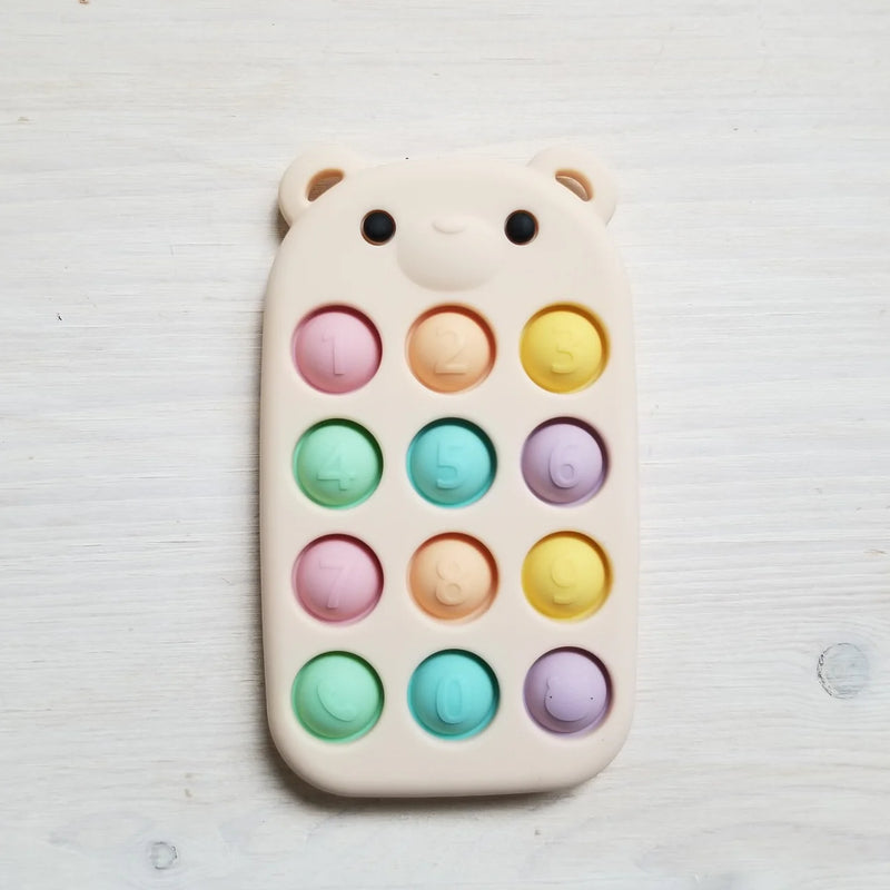 Jouet sensoriel, Création Jade, Ours Pop-it