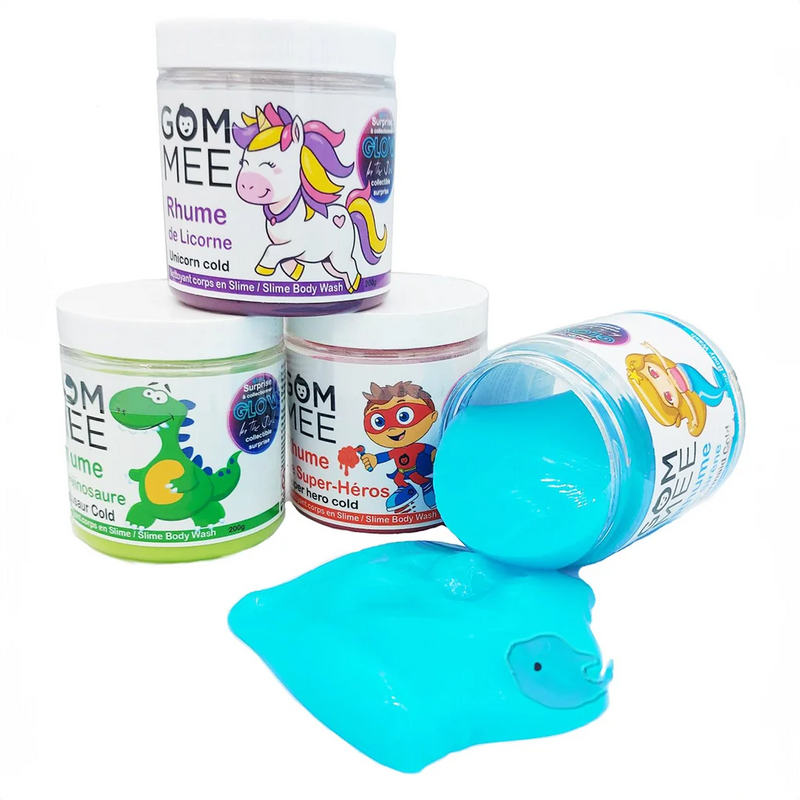 Slime moussante, nettoyant pour le corps, Gom-mee, "Rhume de sirène"