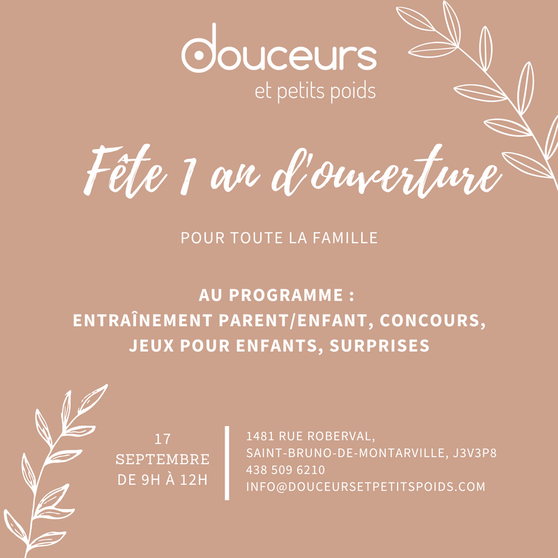 Fête 1 an d'ouverture