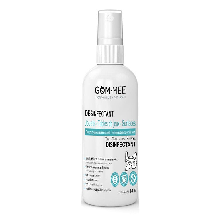 Désinfectant nettoyant jouets surfaces biodégradable, 60 ml, Gom-mee