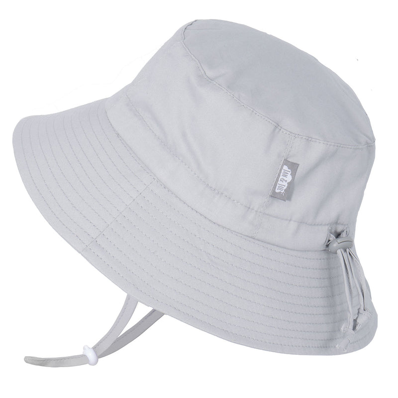 Chapeau soleil ajustable en coton, Jan & Jul, Gris