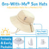 Chapeau soleil ajustable en coton, Jan & Jul, Marine