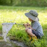 Chapeau soleil ajustable en coton, Jan & Jul, Gris