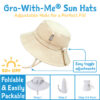 Chapeau soleil ajustable en coton, Jan & Jul, Beige