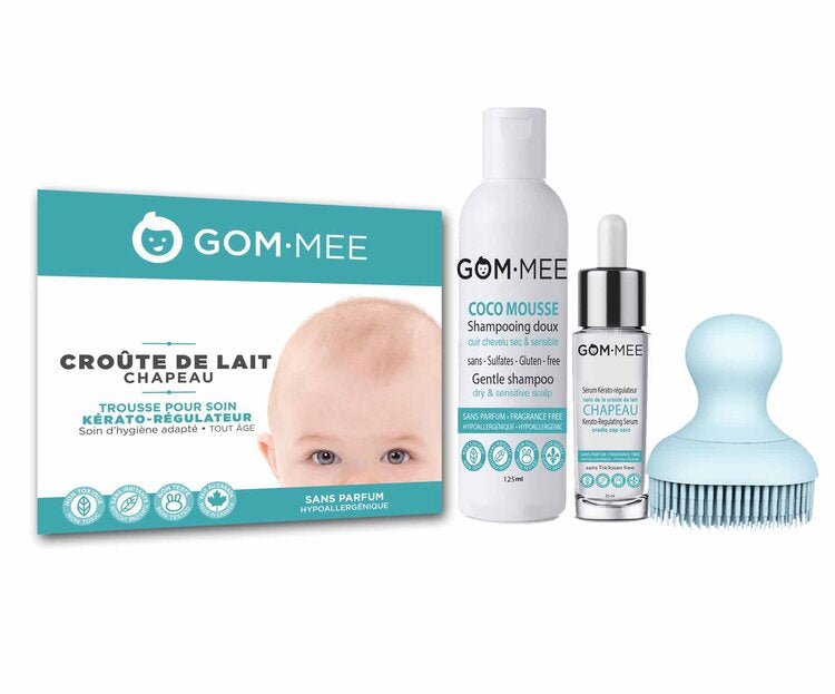 Traitement croûte de lait (Chapeau) pour bébé, Gom-mee
