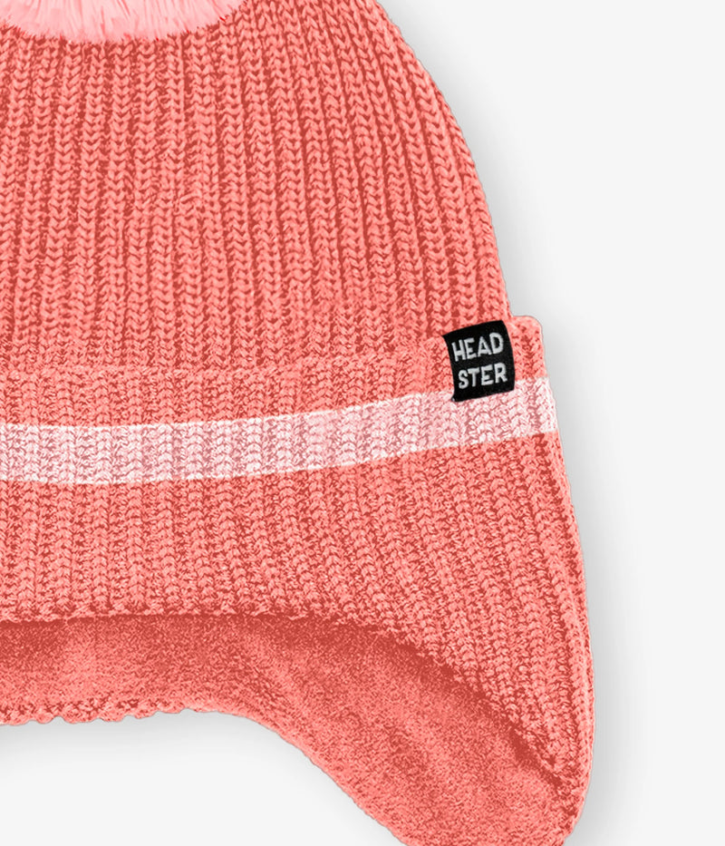 Tuque avec oreilles Attache Ta Tuque, Corail , Headster Kids