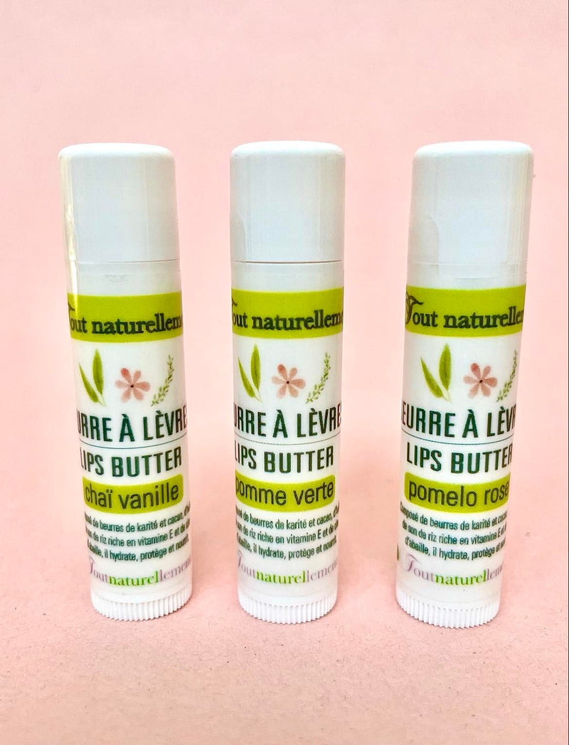 Beurre à lèvres naturel et hydratant (lipsil), Tout naturellement