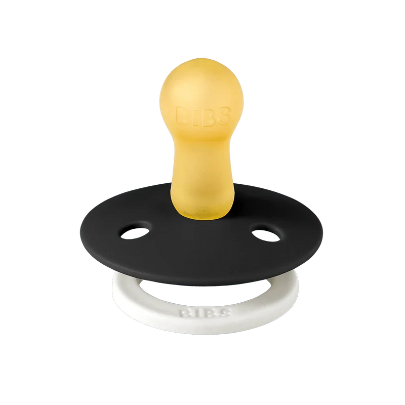 Suces BIBS (x2), COLOUR, Glow in the dark - Black/Vanilla