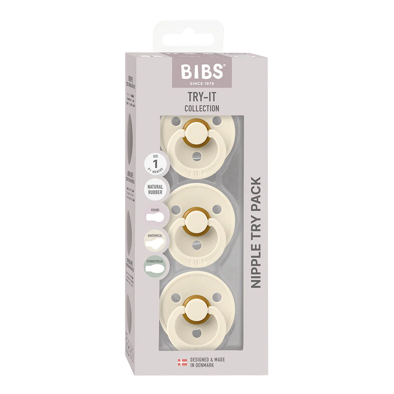 Suces BIBS (x3), TRY-IT SET - Ivory