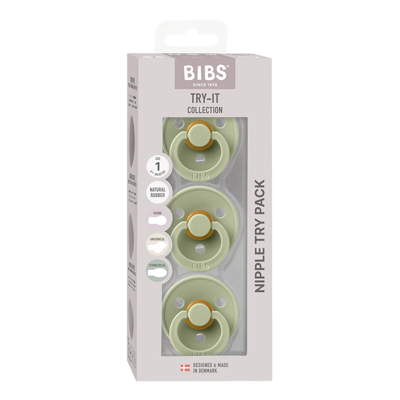 Suces BIBS (x3), TRY-IT SET - Sage