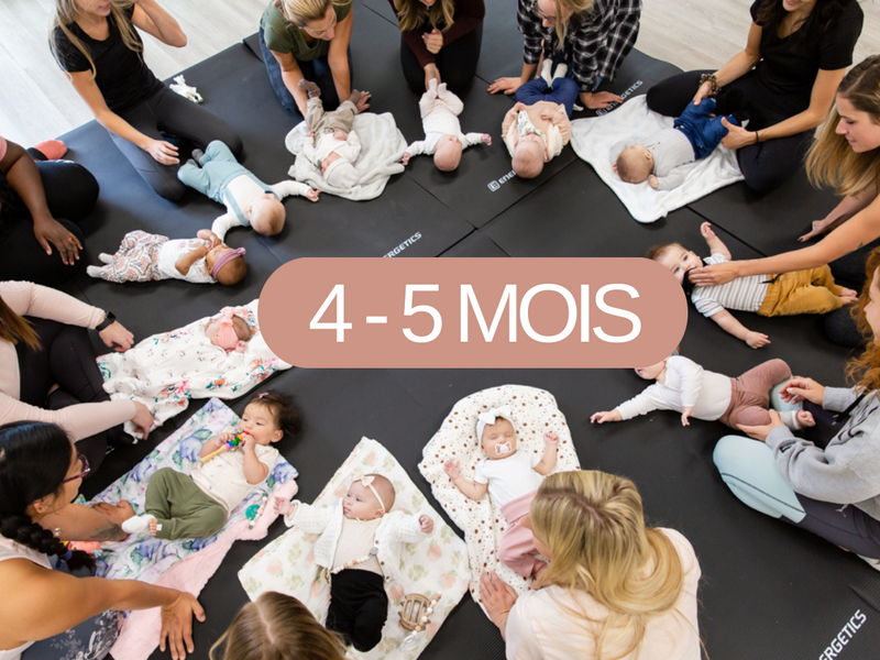 Cours d'éveil pour bébé 4-5 mois