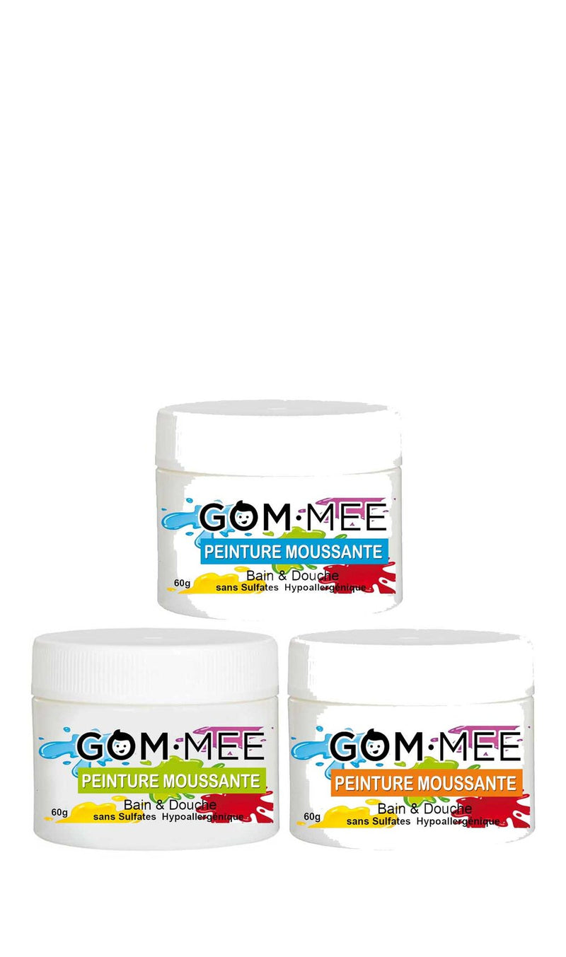 Peinture moussante corps (Nettoyant pour le corps), Gom-mee, plusieurs couleurs disponibles