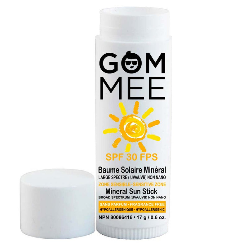 Baume solaire hypoallergénique peau sensible bébé enfant adulte, Gom-mee