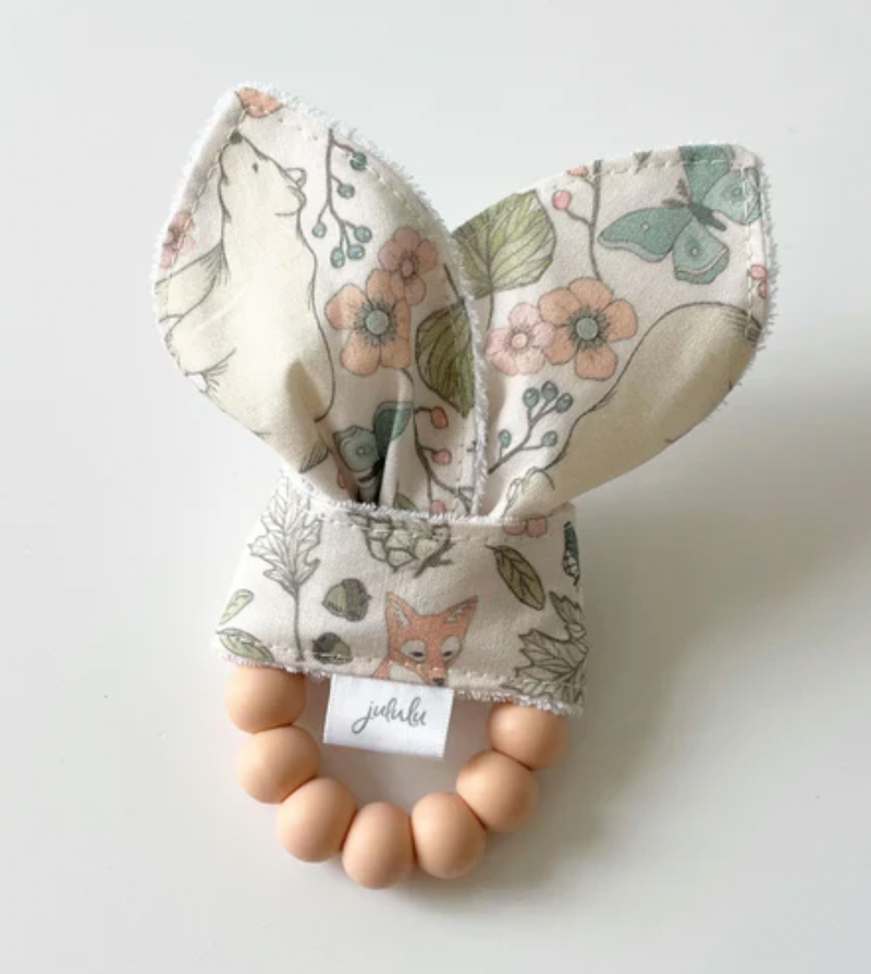 Hochet oreilles de lapin, Jululu, forêt pastel