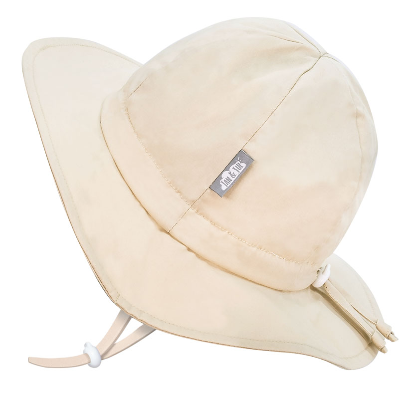 Chapeau soleil ajustable en coton, Jan & Jul, Beige