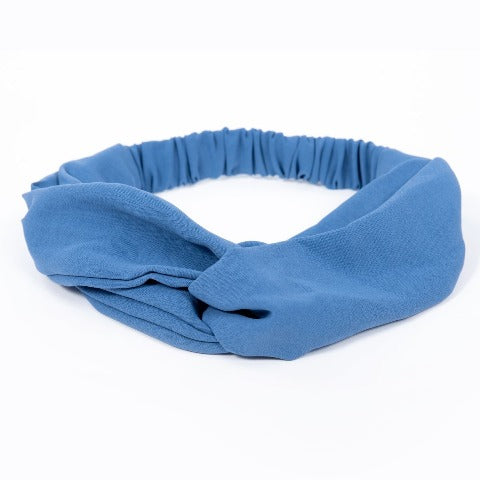 Bandeau à noeud twist, lox lion, bleu