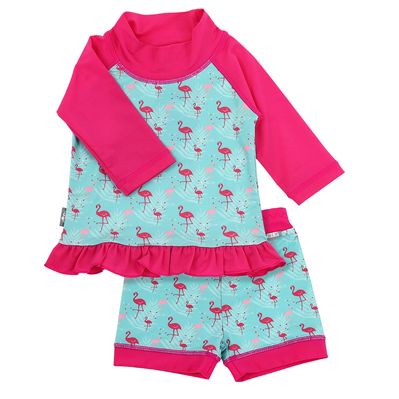 Maillot de bain 2 pièces, Jan & Jul, Flamant