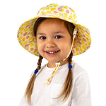 Chapeau soleil ajustable en coton, Jan & Jul, Citrons