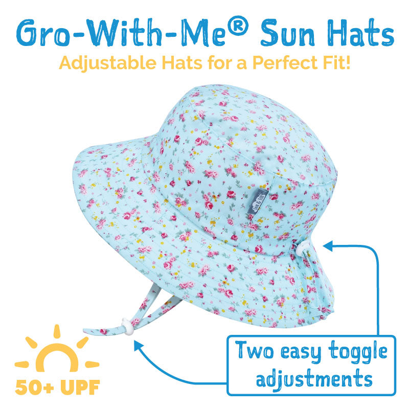Chapeau soleil ajustable Aqua-Dry à protection solaire UPF 50+, Jan & Jul, Melon d'eau