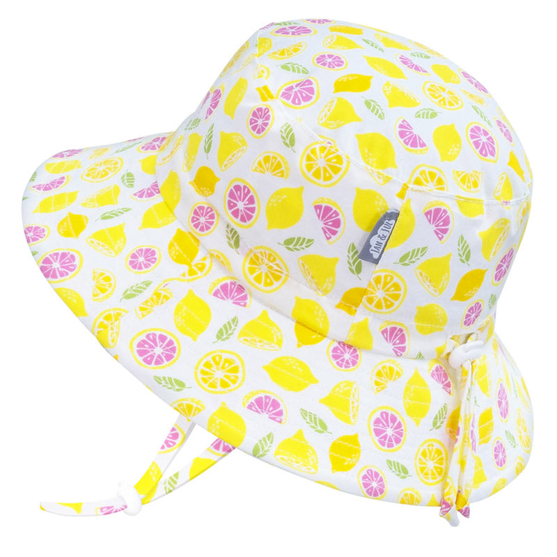 Chapeau soleil ajustable en coton, Jan & Jul, Citrons