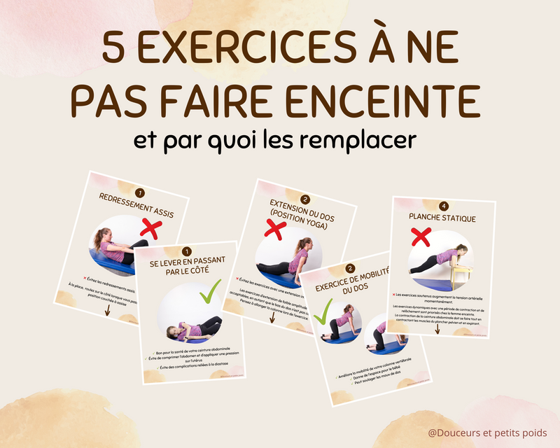 5 Exercices à ne pas faire enceinte - pdf GRATUIT