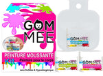 Nettoyant peinture moussante corps, Gom-mee, Boite de 3x 60g Bleu-Vert-Rose