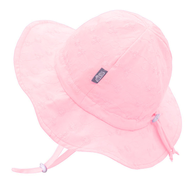 Chapeau soleil ajustable en coton, Jan & Jul, Rose