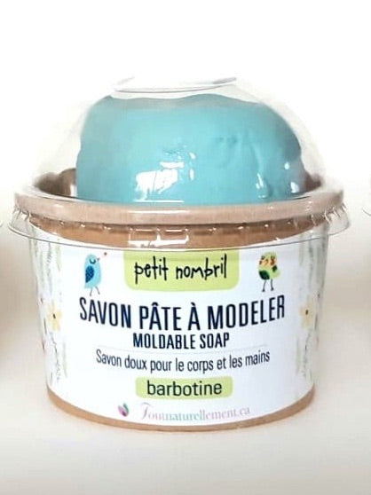 Savon naturel doux pour amuser enfant bain (pâte à modeler), Petit nombril