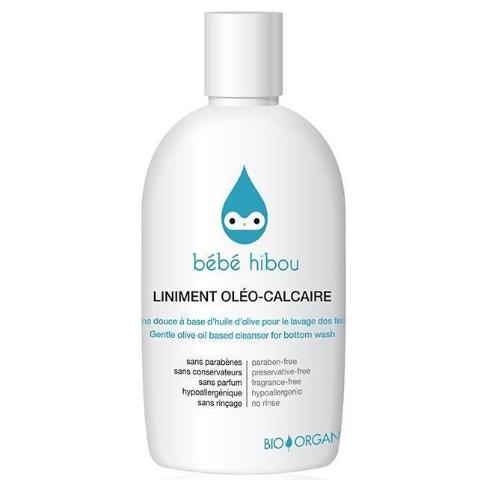 Produit nettoyant bio pour change bébé, Bébé hibou, Liniment Oléo-Calcaire 120 ml