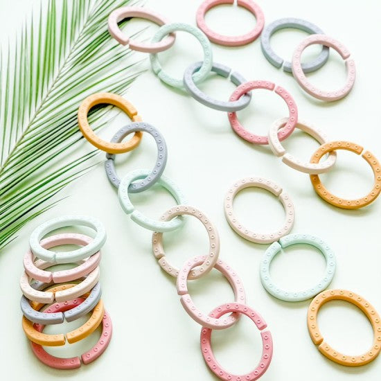 Anneaux de siliconne, Bulle Bijouterie, Multicolore