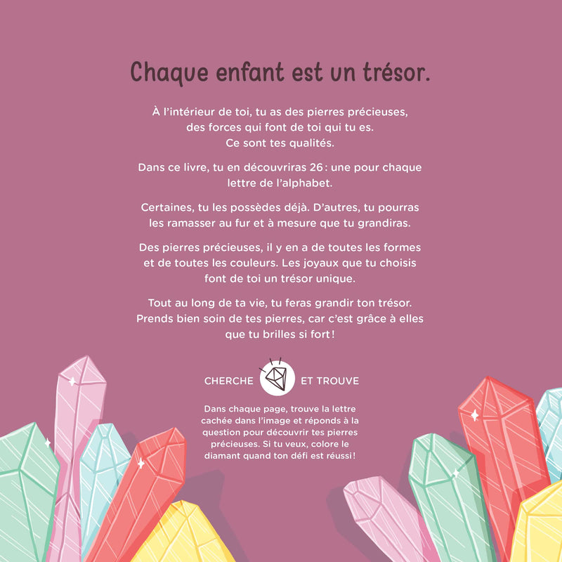 Livre Abécédaire - Chaque enfant est un trésor, Minimo Motivation