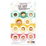 Outil de parentalité positive, ensemble de 12 aimants + tableau « Les couleurs de mes émotions», Minimo Motivation