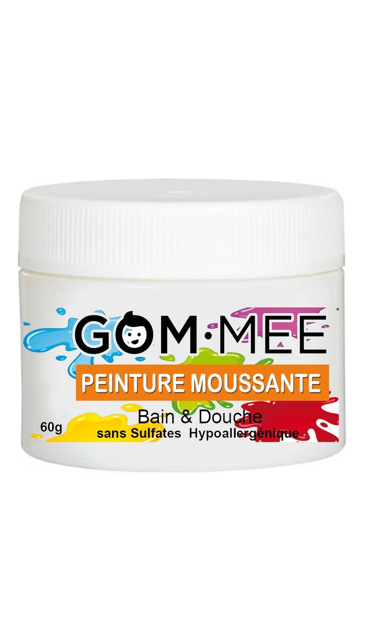 Peinture moussante corps (Nettoyant pour le corps), Gom-mee, plusieurs couleurs disponibles