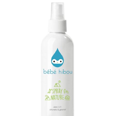 Chasse-moustique naturel pour bébé et famille, Bébé hibou, Spray Nature