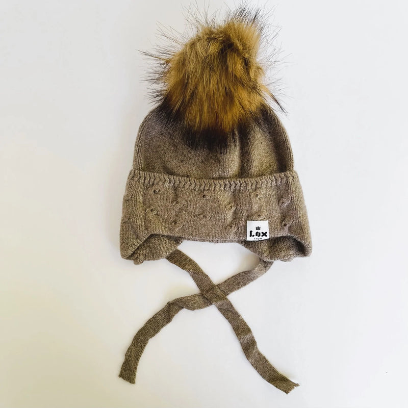 Tuque Agathe, Lox lion, Taupe