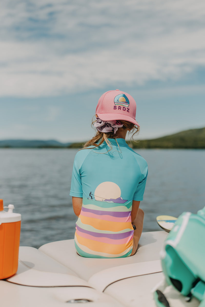 Casquette en Jeans Rose, Birdz